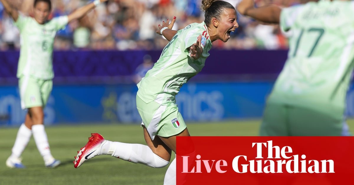 Belgium v Italy: Ladies’s Euro 2025 – reside | Ladies’s Euro 2025