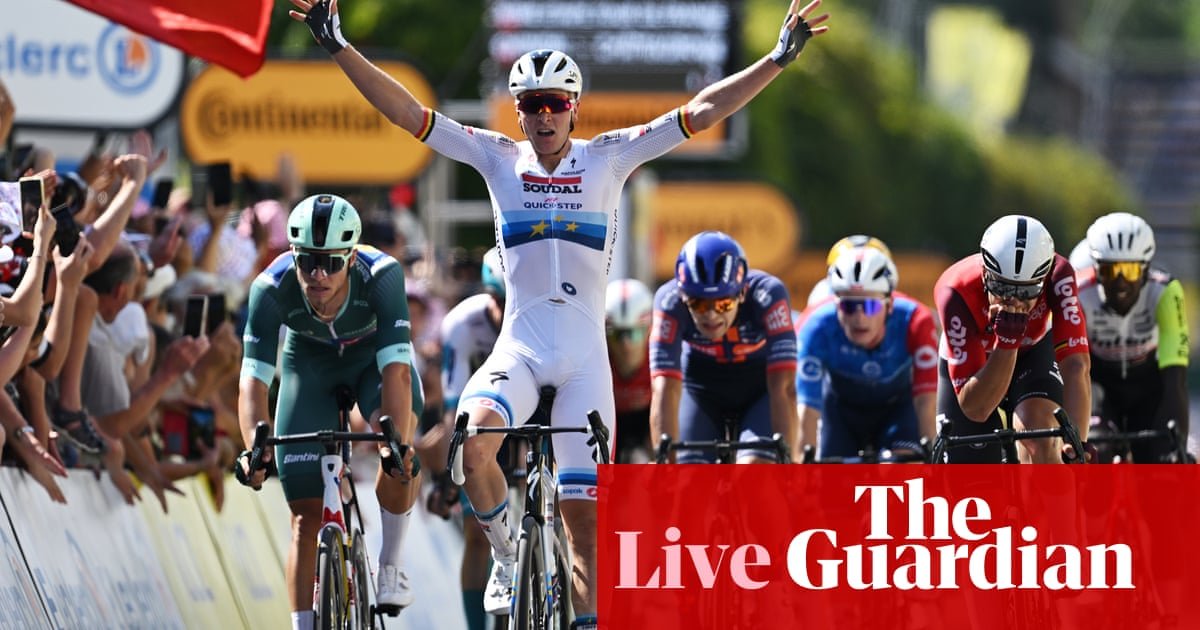 Tour de France 2025: Tim Merlier wins stage 9 as Van der Poel break falls brief – dwell | Tour de France 2025