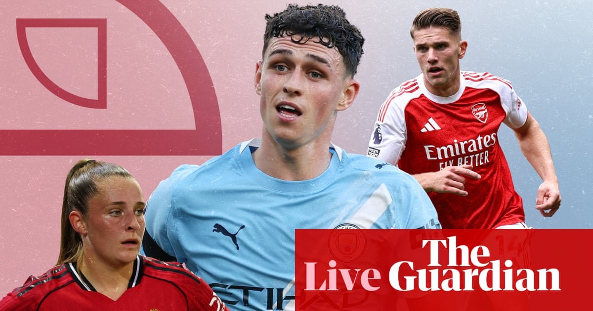 Arsenal v Manchester Metropolis buildup, Rome derby and WSL motion – matchday dwell | Soccer