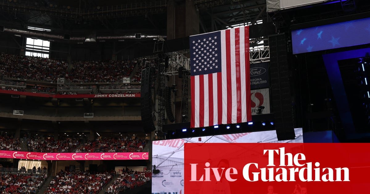 Charlie Kirk memorial: Trump arrives inside stadium to cheers as tens of 1000’s attend service – newest updates | Charlie Kirk taking pictures