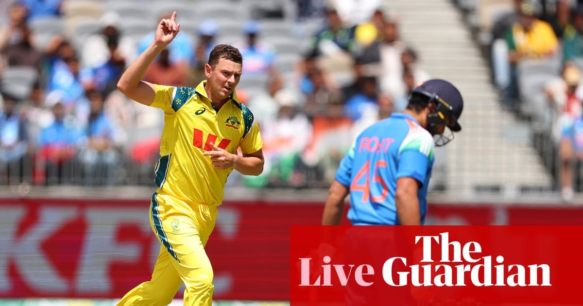 Australia v India: males’s first one-day worldwide – dwell | Australia cricket crew