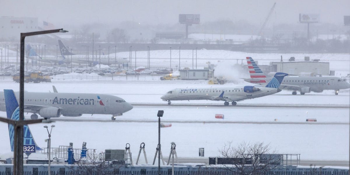Winter Storm ‘Distress Map’: Airports See Mass Flight Delays, Cancellations