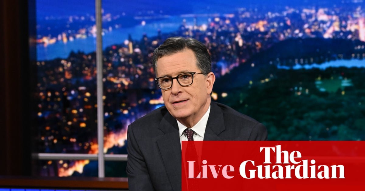 CBS accused of ‘company capitulation’ amid row over Colbert interview with Democrat – US politics stay | US politics