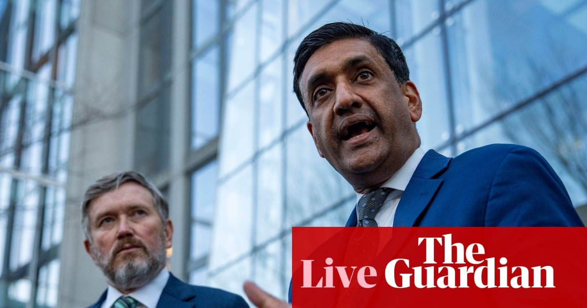 Democratic congressman Ro Khanna names six males showing in unredacted Epstein recordsdata – dwell | Jeffrey Epstein