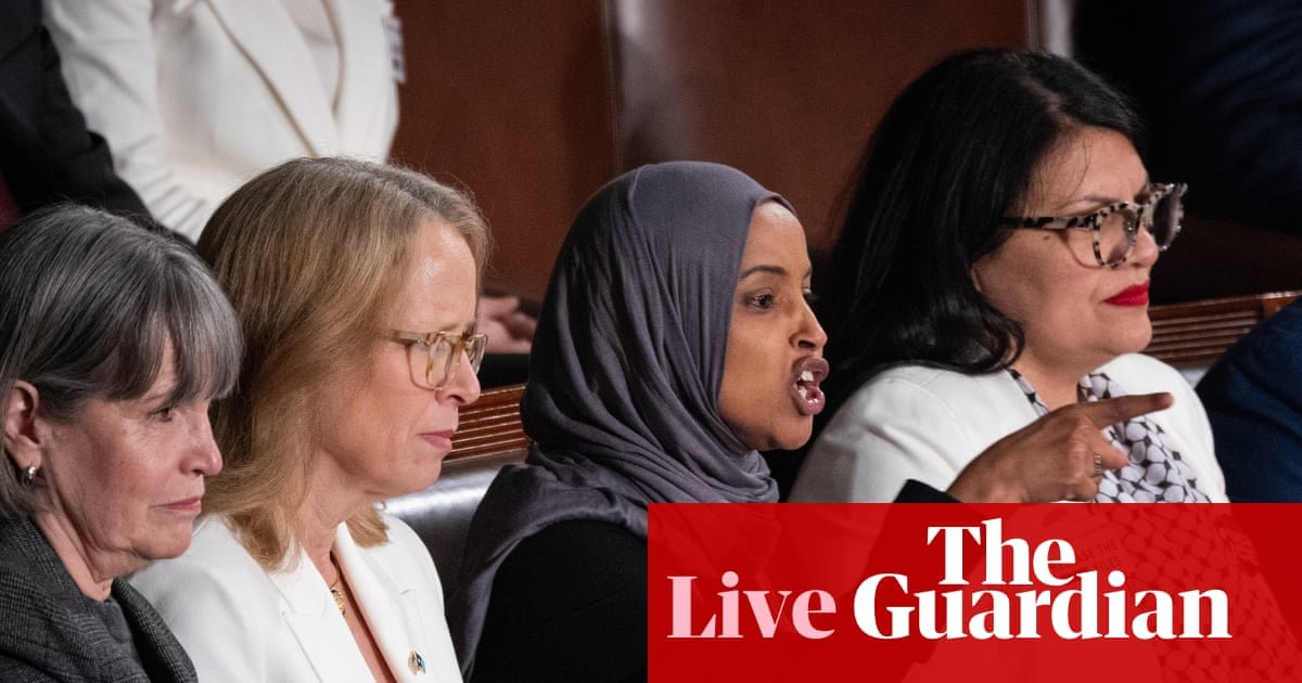 High Democrat defends State of the Union protests as Home speaker says he almost ejected Omar and Tlaib – reside | Donald Trump High Democrat defends State of the Union protests as Home speaker says he almost ejected Omar and Tlaib – reside | Donald Trump