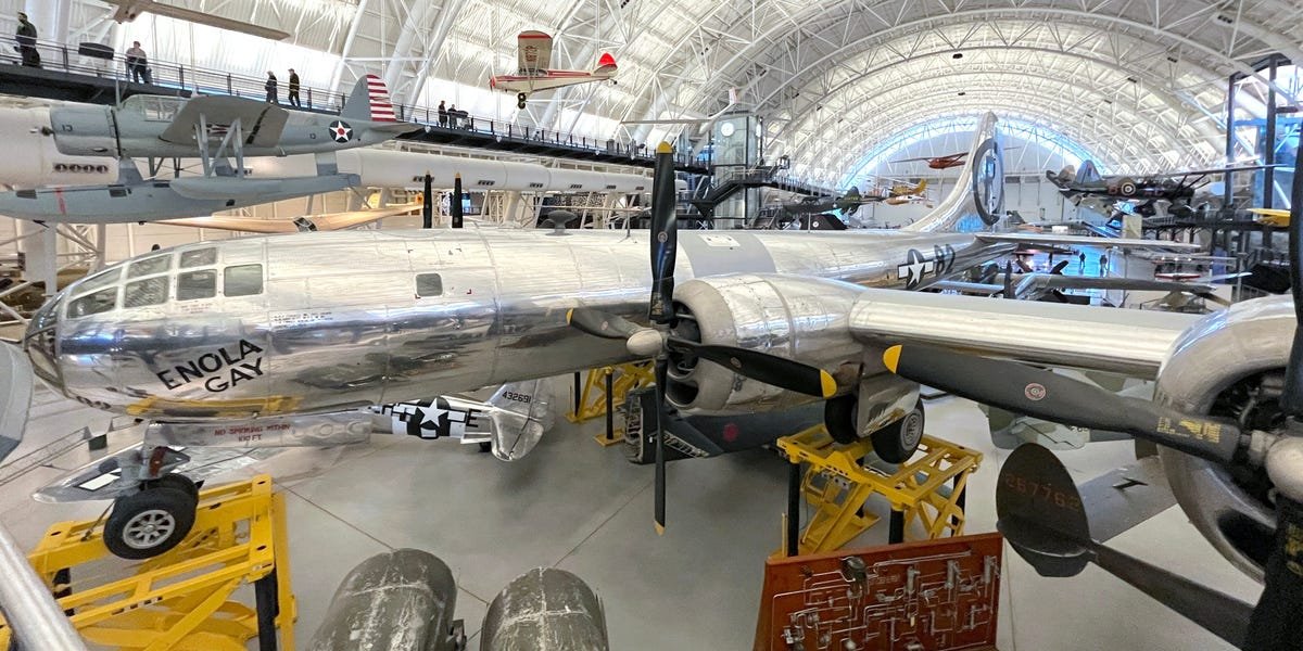 The place to See B-29 Aircraft Enola Homosexual That Dropped Atomic Bomb in WW2