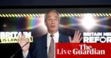 UK politics dwell: Farage pronounces defection of Leicestershire’s police and crime commissioner from Tories to Reform UK | Politics